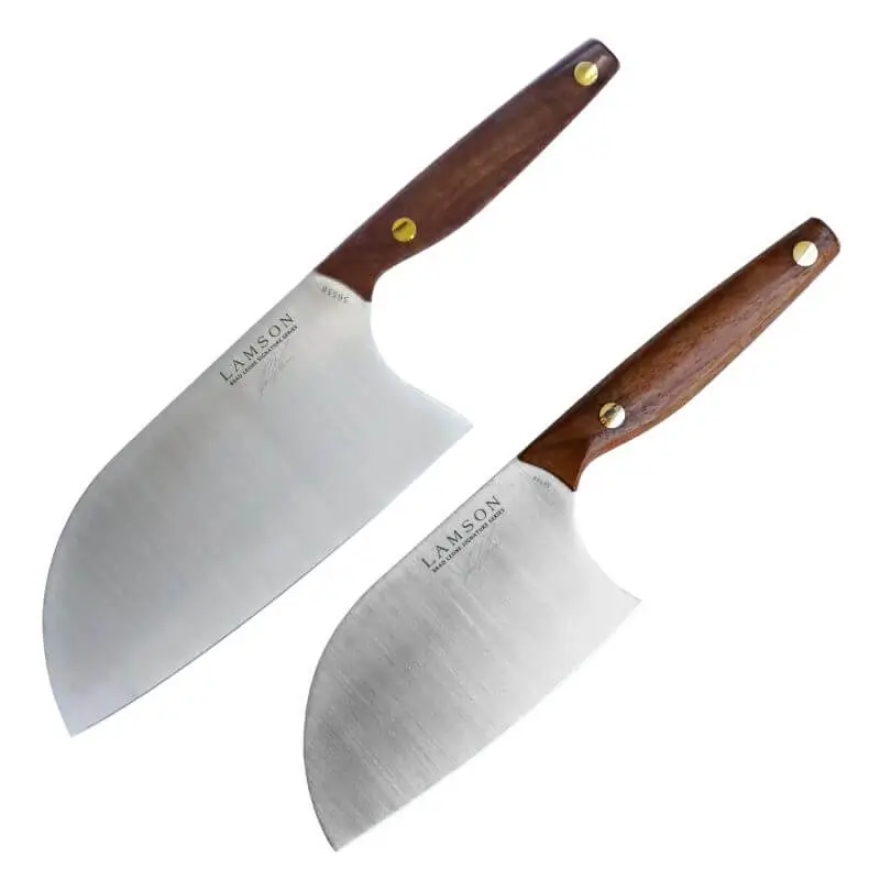 Brad Leone Large and Small Santoku Cleaver Set