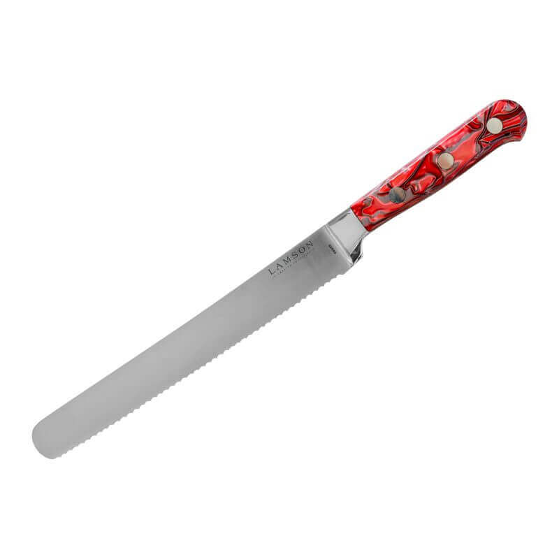 8" Premier Forged Serrated Bread Knife, Fire