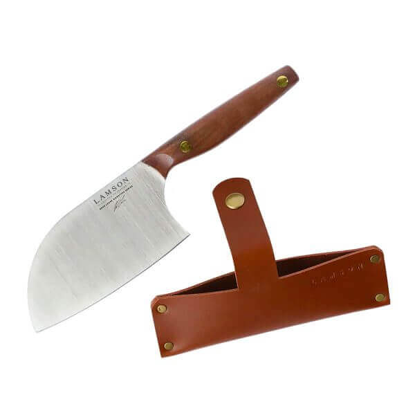 Leather Sheath for 6" Santoku Cleaver with Cleaver
