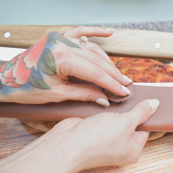 Leather Sheath for 14" Pizza Cutter/Rocker - Image 6