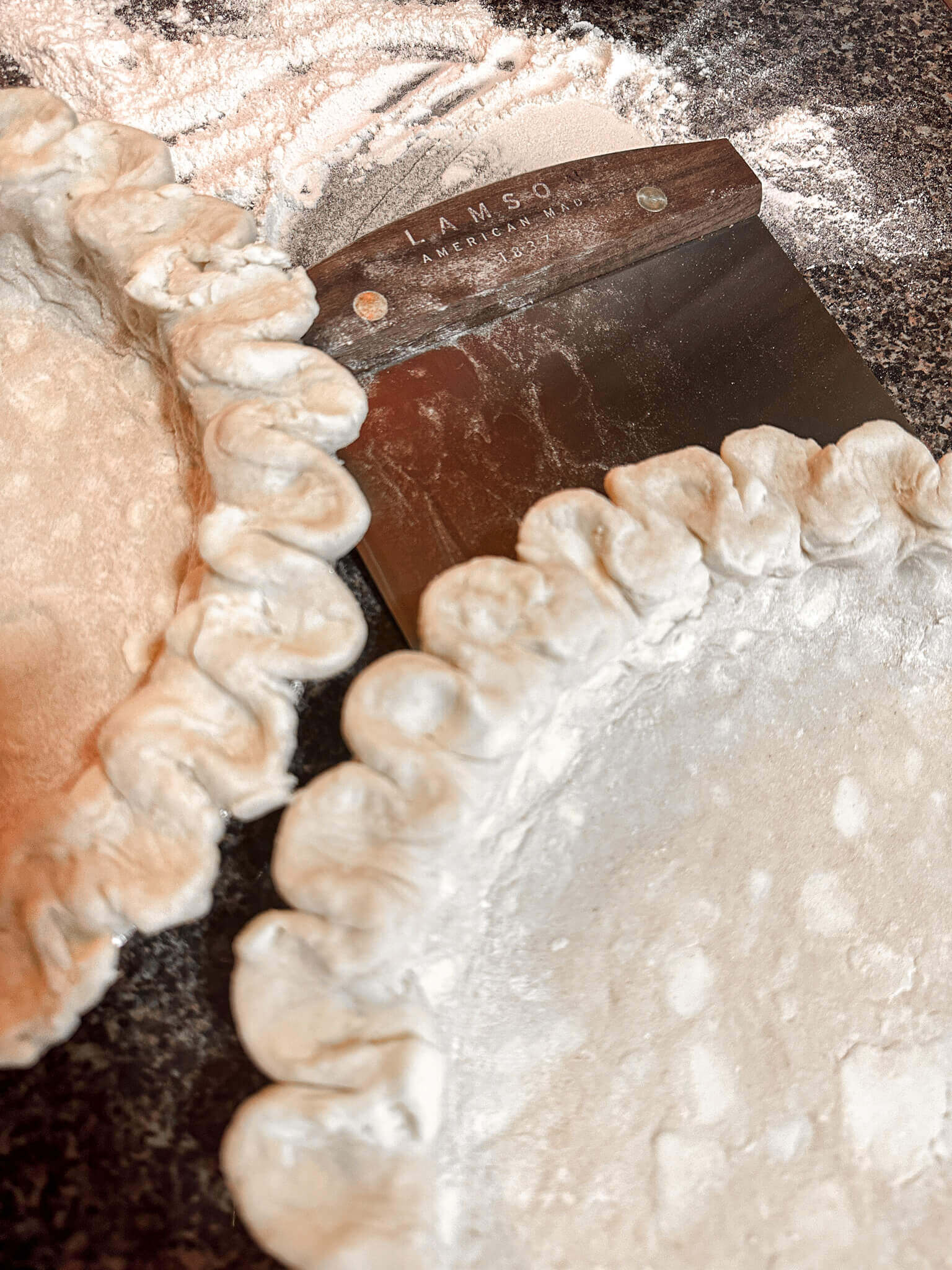 Pie Crust with Scrapper
