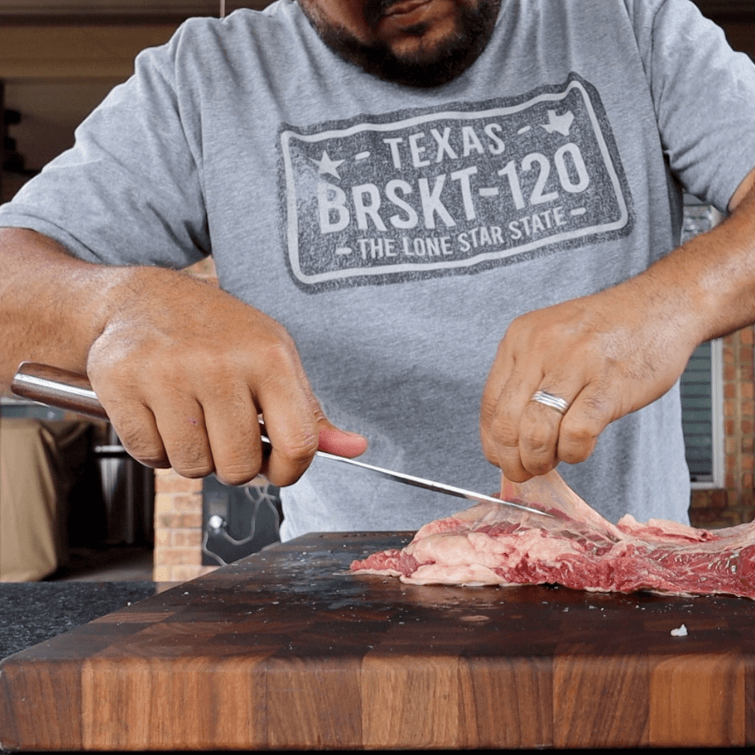 Trimming beef