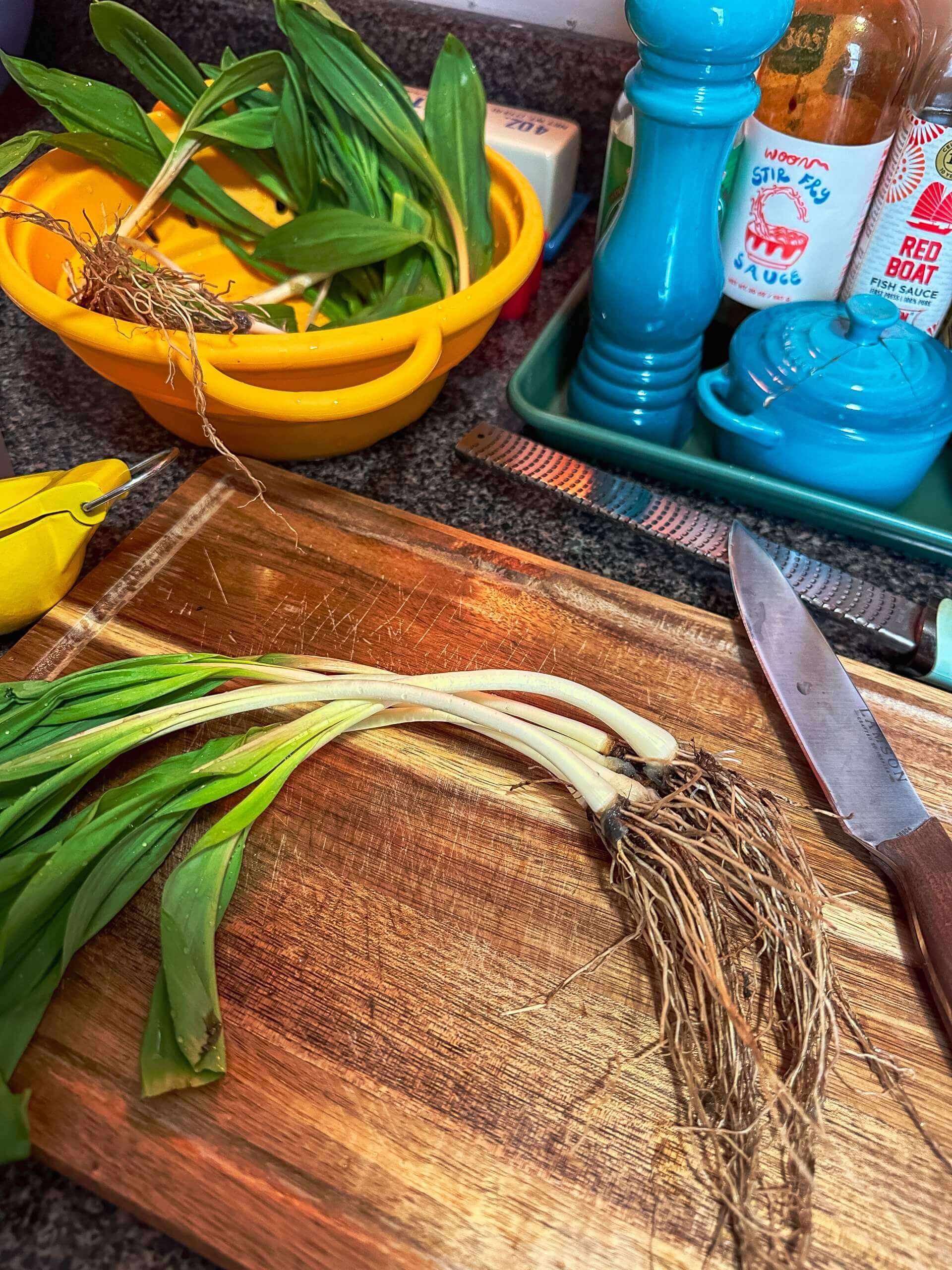 Washing veggies